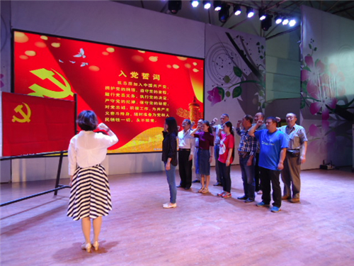 重温入党誓词 践行“两学一做”