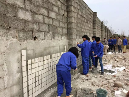 我院建筑装饰专业开展装饰工程施工实习