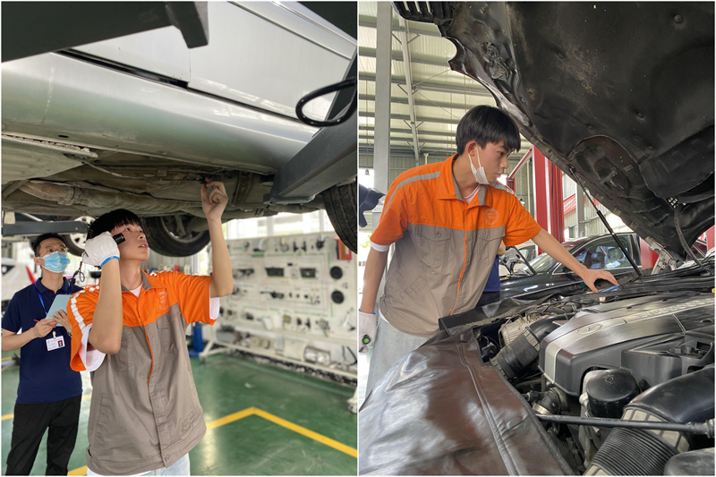 汽车工程系十四届技能节“二级维护”项目决赛圆满落幕